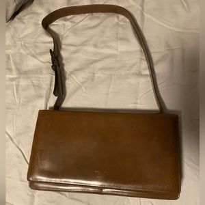 Vintage Brown Leather Prada purse